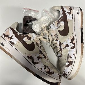 Nike Air Force Ones Desert Storm edition